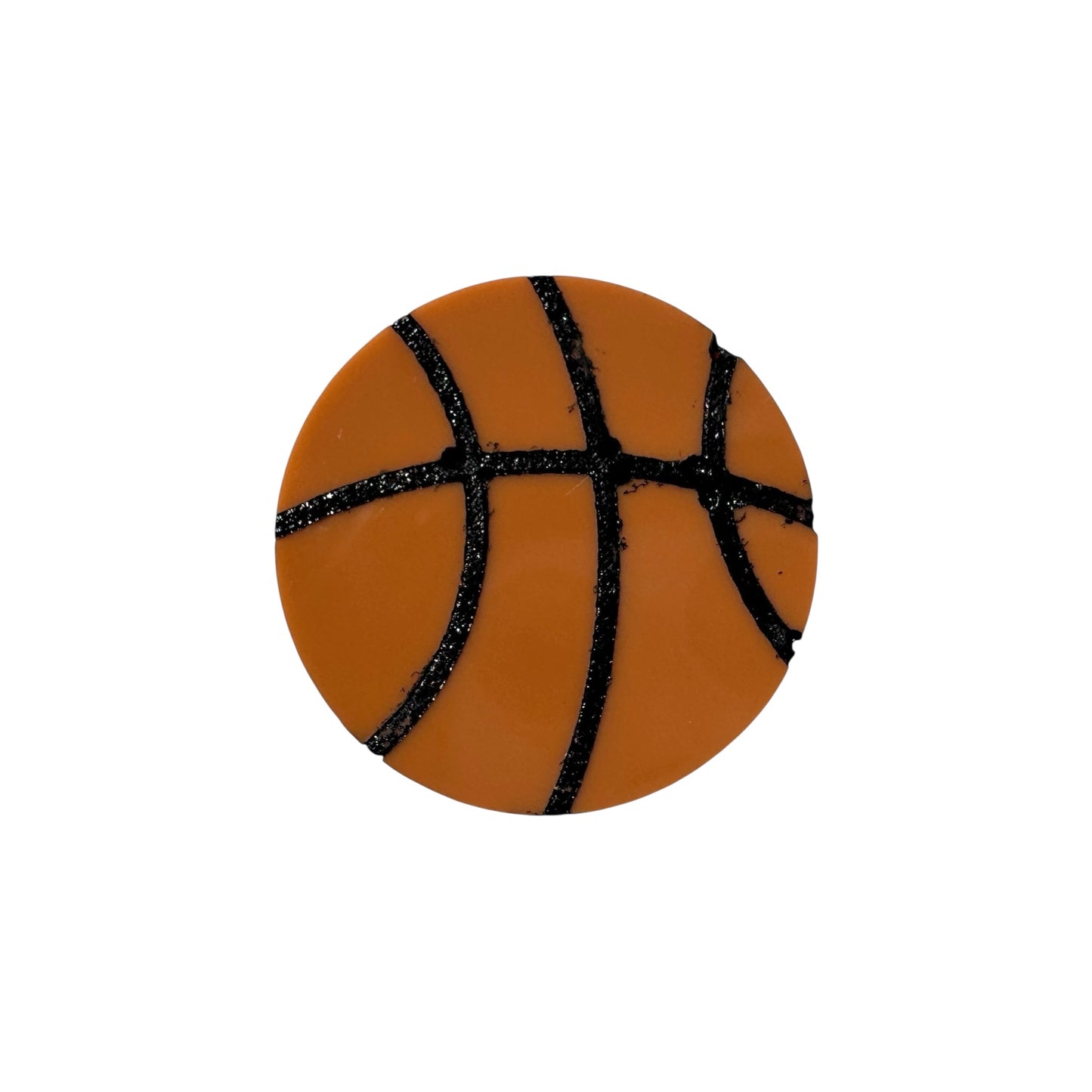 Basketball pin on a white background
