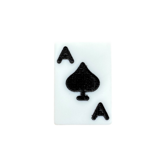 Ace of Spades pin on a white background