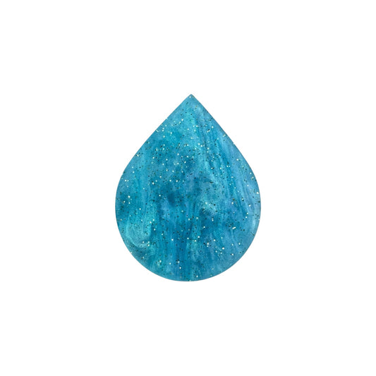 Blue teardrop-shaped pins on a white background