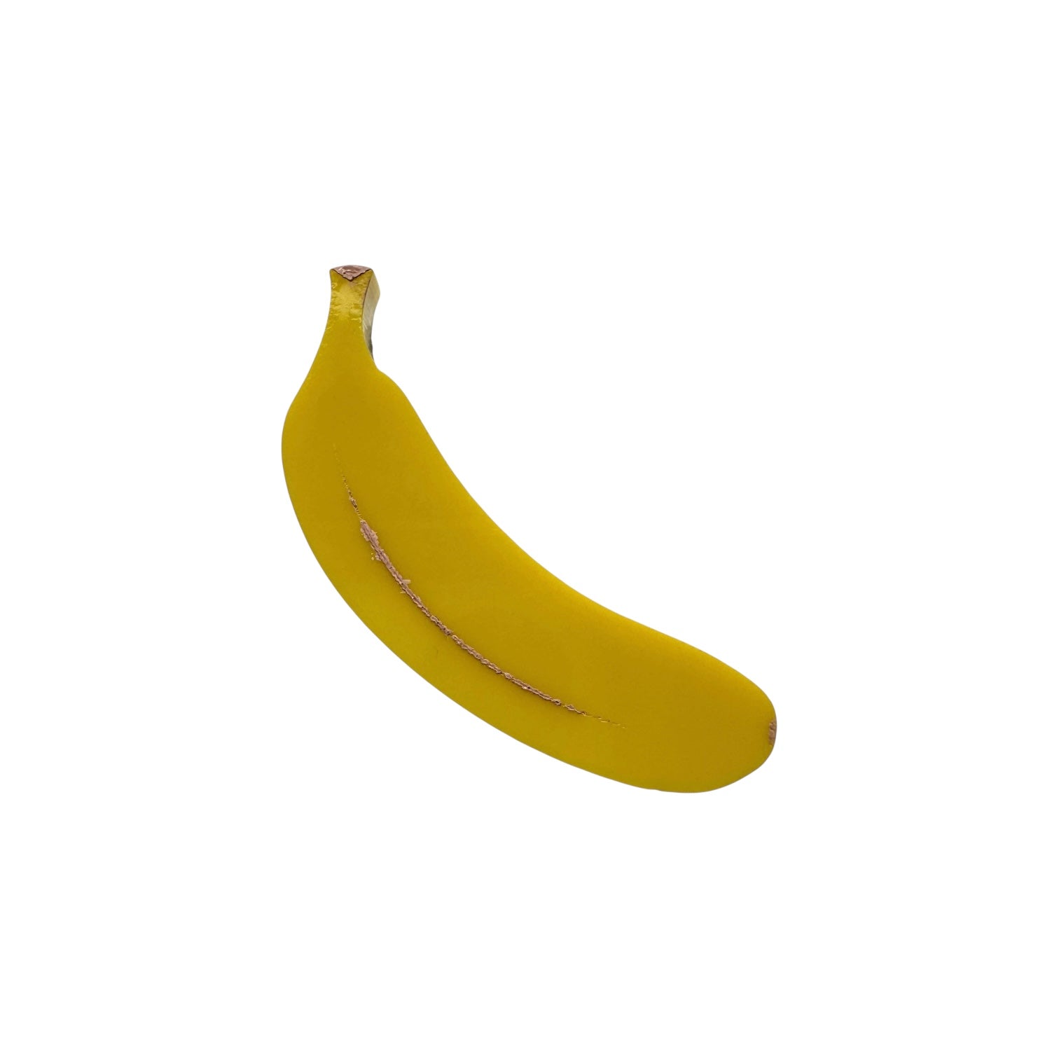 Yellow banana pin on a white background

