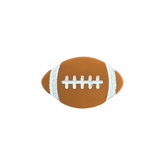 Pin of a football on a white background